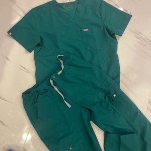 Figs Teal Medical Scrub Set - Top & Pants